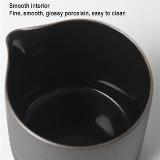 Ceramic Small Kungfu Teapot, Mini Portable Tea Set Porcelain Chinese Gongfu Tea Set Portable Teapot Set for Travel Home Outdoor and Office (Color : Black)
