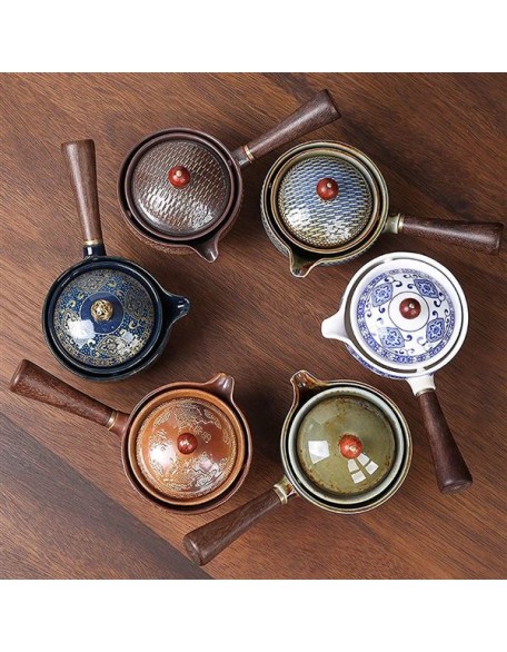 Teapot and Cup Set Portable Teapot Travel Tea Set, Porcelain Japanese Kung Fu Tea Set, Chinese Gongfu Tea Set, Teapot, Teacups and Tray-G-Whole Set (Color : I)