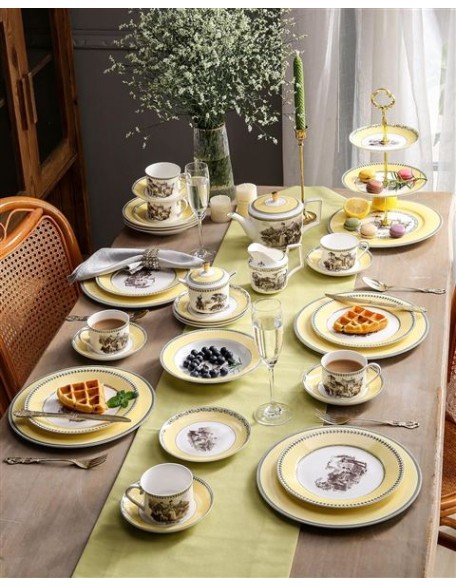 Tea Sets for Adults Bone China Tea Set for 6, 21 Piece Porcelain Chinese Vintage Sets for Women Gift Party English Teapot Sets with Saucers