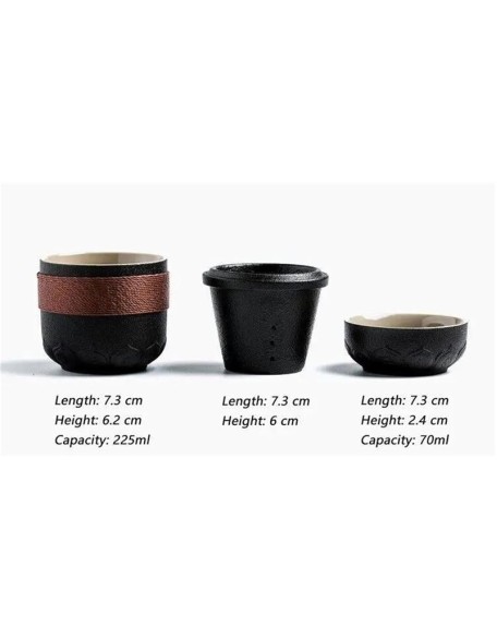 Tea kettle Customized Chinese Tea Set Ceramic Portable Teapot Set Outdoor Travel Gaiwan Tea Cups Tea Ceremony Teacup Fine Gifts Teapot (Color : C) (Color : A, Size : Onesize) (B Onesize)