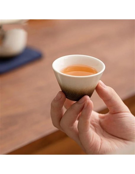 chinese tea set,chinese ceramic tea cup, Portable Ceramic Tea Pot And Cup Set Boutique Tea Set Chinese Crane Handmade Travel Teaware Gaiwan Custom Drinkware 1 Pot 3 Cups Teapot (Color : E)