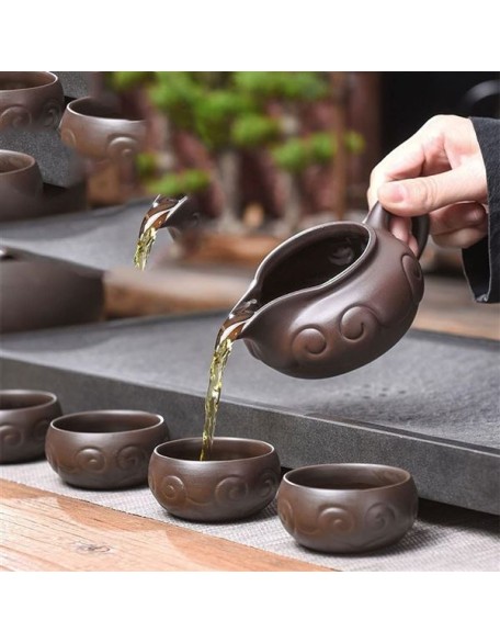 Tea Set, Chinese Tea Set teapot Set gongfu Tea Set Tea Pot Set Ceramic Gongfutea Pot Cup Set Tea Set Service Pot Cups Gift for Tea Ceremony Party Home Office De