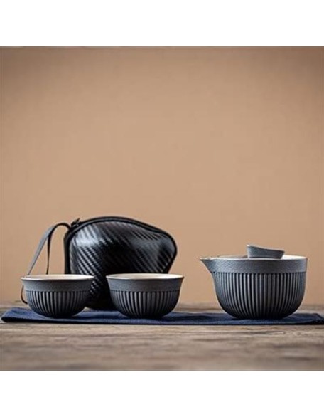 Ceramic Teacup Set Portable Travel Tea Set Ceramic Teapot Kettle Quik Pots One Pot and Two Cups Teaware Chinese Drink TeapotsTea Cup fee Set Tea fee Pot Teapots,