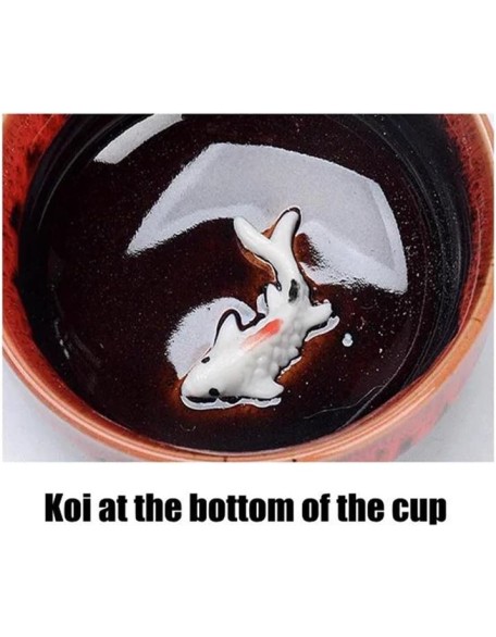 Portable Tea Sets Gifts Chinese Style Ceramic Kung Fu Tea Set 1 Pot 6 Cups Fish Play Tea Set Travel Tea Set s & Coffee Servers(C) (C)