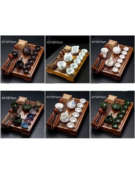 Tea Set, Chinese Tea Set teapot Set Kung Fu Tea Set teapot Set Buddha Statue Kung Fu Tea Set, Japanese Kung Fu Tea Set - Ceramic teapot and Teacup and Saucer, Tea Stand with Portable