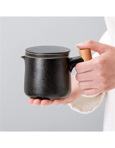 Portable Travel Tea Set Handmade Kungfu Tea Set Porcelain Teapot with 6 Teacups Travel Tea Bag for Travel Office Home for Business