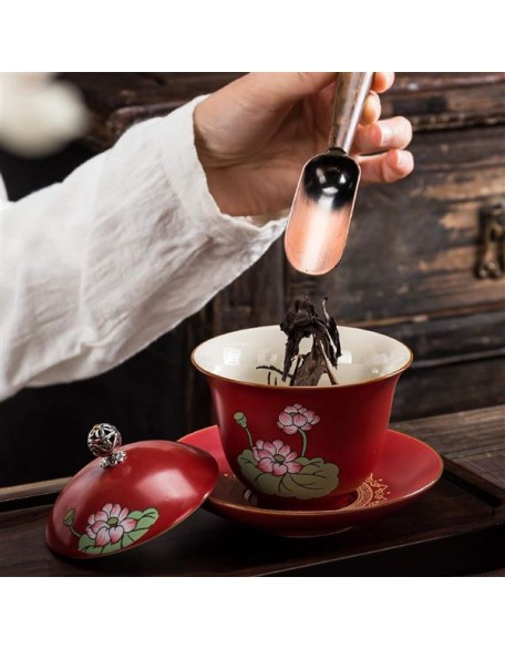 Ceramic Tea Set Chinese Tea Gift Set Service Porcelain Tea Pot with 6 Tea Cups Japanese Tea Sets Traditional Tea Ceremony Kung Fu Tea Set Wedding Party Home Decor