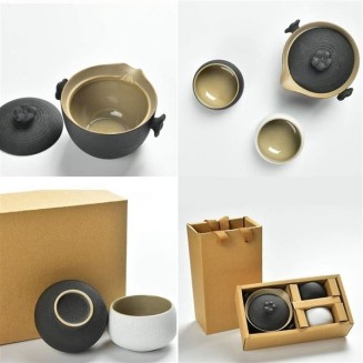 Tea Set Tea Cups Teapot Set Handmade Chinese Tea Set Healthy Tea Set for Christmas Anniversary Birthday. Tea Cup Set Tea Pot Set Coffee Cup Set (Color : A, Size : 3 pcs)