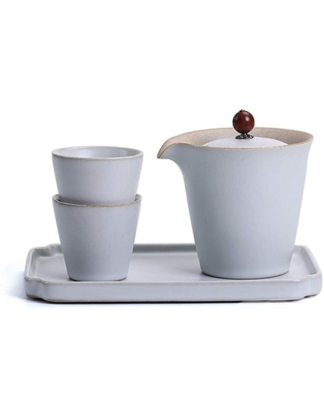 Tea Set Tea Cups Teapot Set Chinese Tea Set Portable Teapot Ceramic Tea Pot 2 Tea Cup Suitable for Travel. Tea Cup Set Tea Pot Set Coffee Cup Set (Color : A, Size : 4pcs)