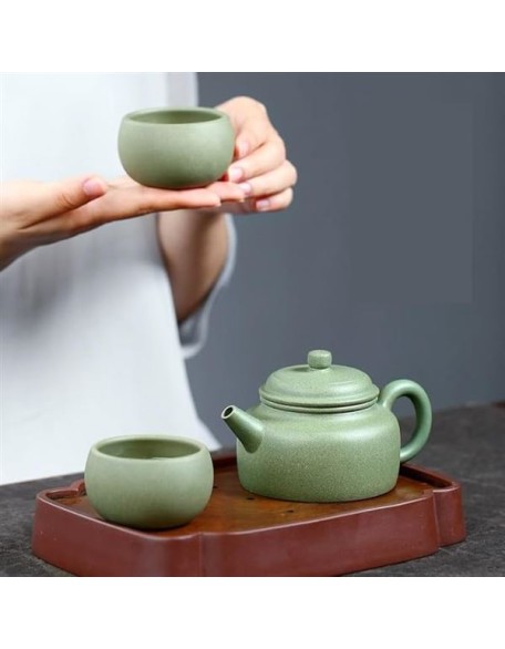 Travel Kettle Zisha Teapot, Household Handmade Tea Set Teapot, Chinese Antique Kettle Tea Set, Multifunctional Retro Small Teapot 250ml Coffee Pot Green Tea Pot
