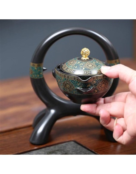Gongfu Tea Set/Tea Pot Set Ceramic Tea Sets Includes Tea Cups Public Teacups Gaiwan Suitable for Home Travel Outdoor Office Classic Kungfu Tea Sets Chinese，