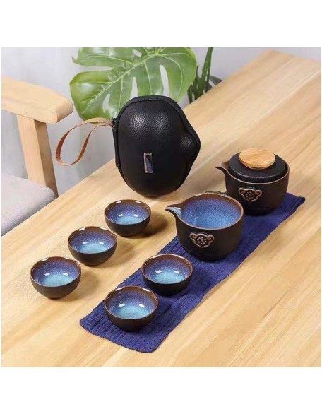 Tea Set Tea Set Teapot Tea Cup Grade Chinese Tea Travel Tea Set Kung Fu Teaset Ceramic Portable Teapot Porcelain Teaset Gaiwan Tea Cups of Tea CeremonyTeapot