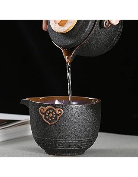 Tea Set Tea Set Teapot Tea Cup Grade Chinese Tea Travel Tea Set Kung Fu Teaset Ceramic Portable Teapot Porcelain Teaset Gaiwan Tea Cups of Tea CeremonyTeapot