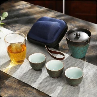 Tea Set Tea Set Teapot Tea Cup Tea Set Teapot Gaiwan with 3 Cups A Tea Sets Portable Travel Tea Set Kung Fu Tea Set Kung Fu Tea CupsTeapot