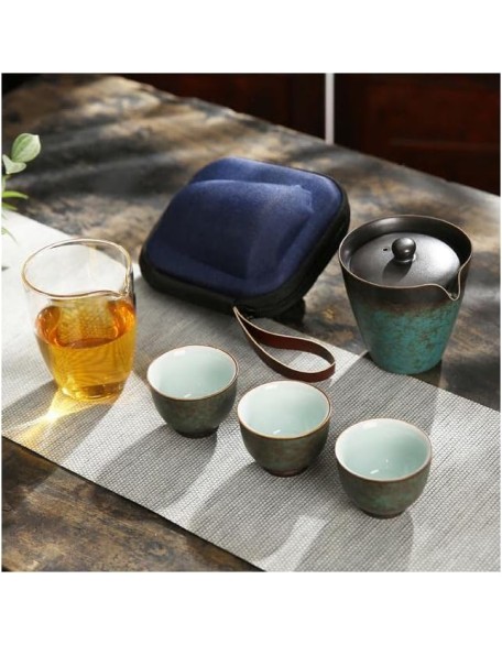 Tea Set Tea Set Teapot Tea Cup Tea Set Teapot Gaiwan with 3 Cups A Tea Sets Portable Travel Tea Set Kung Fu Tea Set Kung Fu Tea CupsTeapot