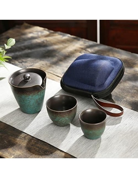 Tea Set Tea Set Teapot Tea Cup Tea Set Teapot Gaiwan with 3 Cups A Tea Sets Portable Travel Tea Set Kung Fu Tea Set Kung Fu Tea CupsTeapot
