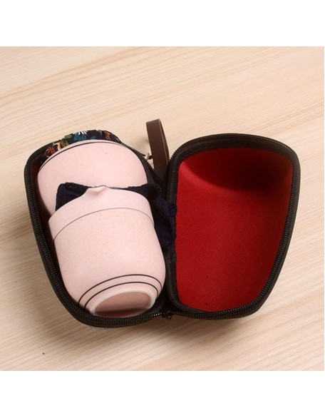 Tea Set Tea Set Teapot Tea Cup Travel Tea Set 6 Pieces Ceramic Outdoor Portable Bag Chinese Kungfu Teaware Sets Gaiwan Teacup Set Drinkware Cup Teapot