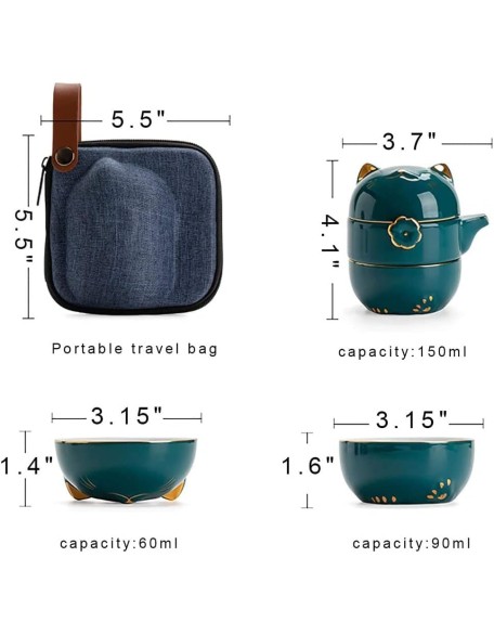 Tea Set Tea Set Teapot Tea Cup Cat Porcelain Tea Mug with Strainer Filter and Lid Portable Ceramic Portable Tea Coffee Mug Set for Office Travel and HomeTeapot