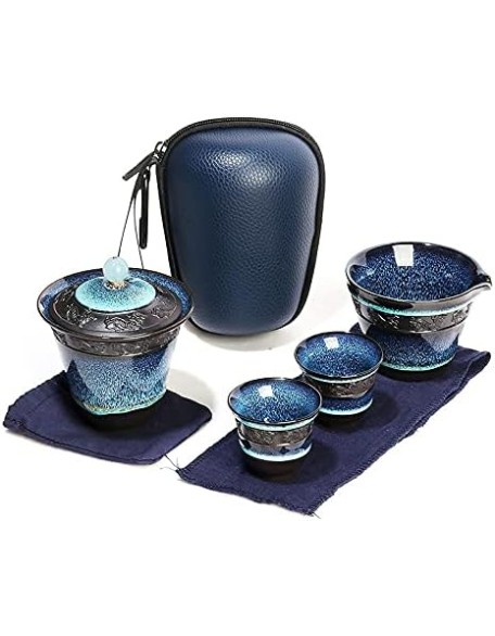 Tea Set Tea Set Teapot Tea Cup Chinese Kung Fu Travel Tea Set Ceramic Glaze Teapot Teacup Gaiwan Porcelain Teaset Kettles Teaware Sets Drinkware Tea CeremonyTeapot