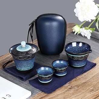 Tea Set Tea Set Teapot Tea Cup Chinese Kung Fu Travel Tea Set Ceramic Glaze Teapot Teacup Gaiwan Porcelain Teaset Kettles Teaware Sets Drinkware Tea CeremonyTeapot