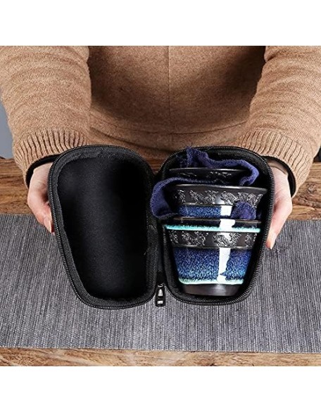 Tea Set Tea Set Teapot Tea Cup Chinese Kung Fu Travel Tea Set Ceramic Glaze Teapot Teacup Gaiwan Porcelain Teaset Kettles Teaware Sets Drinkware Tea CeremonyTeapot
