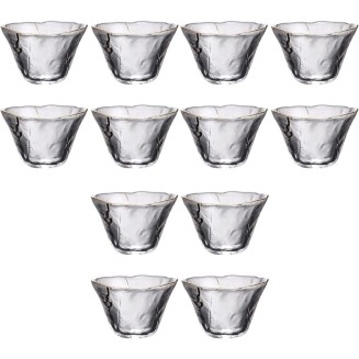 Simple Teapot Teacup, Tea Set for Home Ceramic Tea Set, Wine Glass Juice Cups 12 pcs Gifts Glassesclear Shaped Shots Housewarming Reataurant Glasses Chinese Liquor Dessert Drinking Gift Heat-Resistant