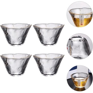 Simple Teapot Teacup, Tea Set for Home Ceramic Tea Set, Wine Glass Juice Cups 12 pcs Gifts Glassesclear Shaped Shots Housewarming Reataurant Glasses Chinese Liquor Dessert Drinking Gift Heat-Resistant