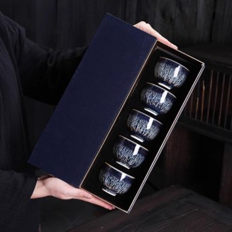 90ml Jianzhan Tea Cup Five Elements Cup Single Cup Kung Fu Tea Set Vintage Ceramics